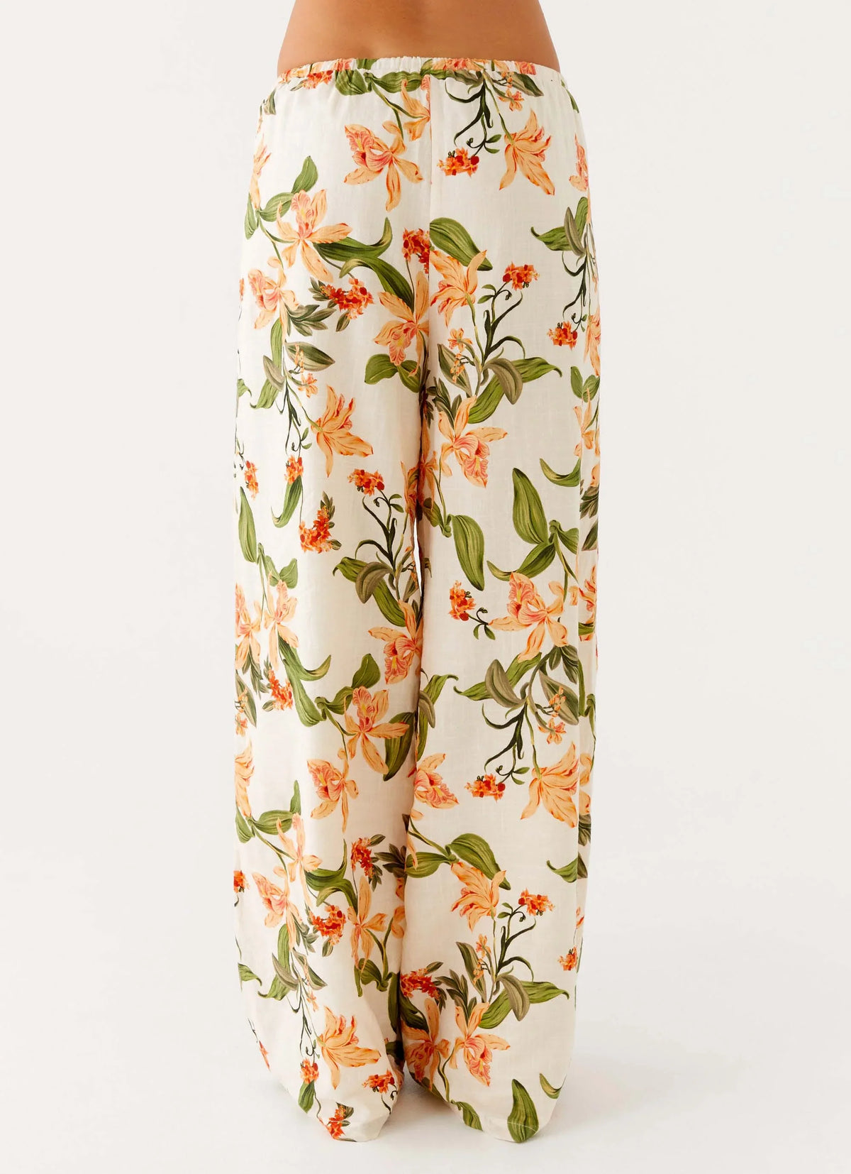 Dalida Linen Pants Floral Print