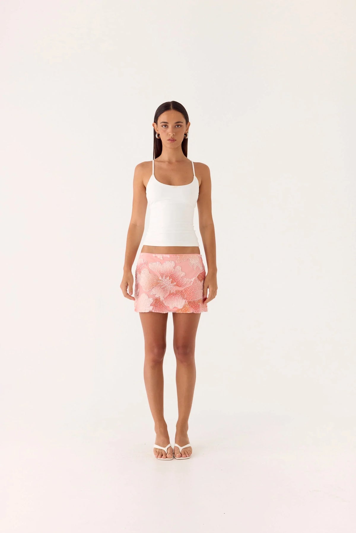 Dayna Mini Skirt Coral