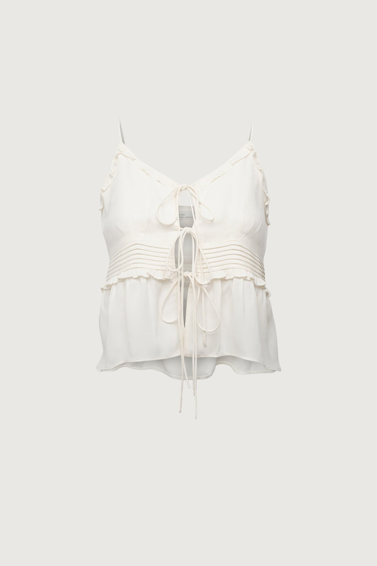 SHEER TIE-FRONT TANK TOP