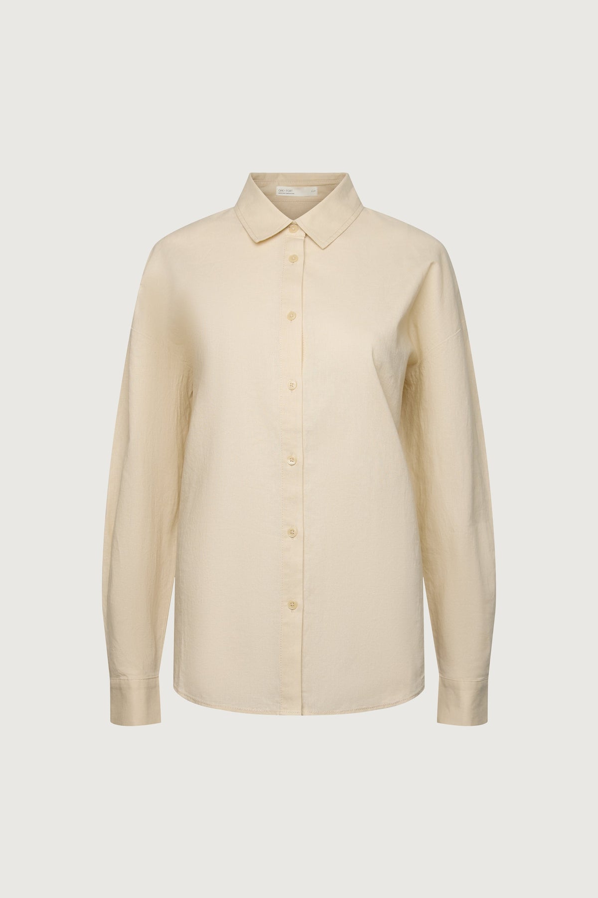 LINEN BLEND BUTTON UP SHIRT