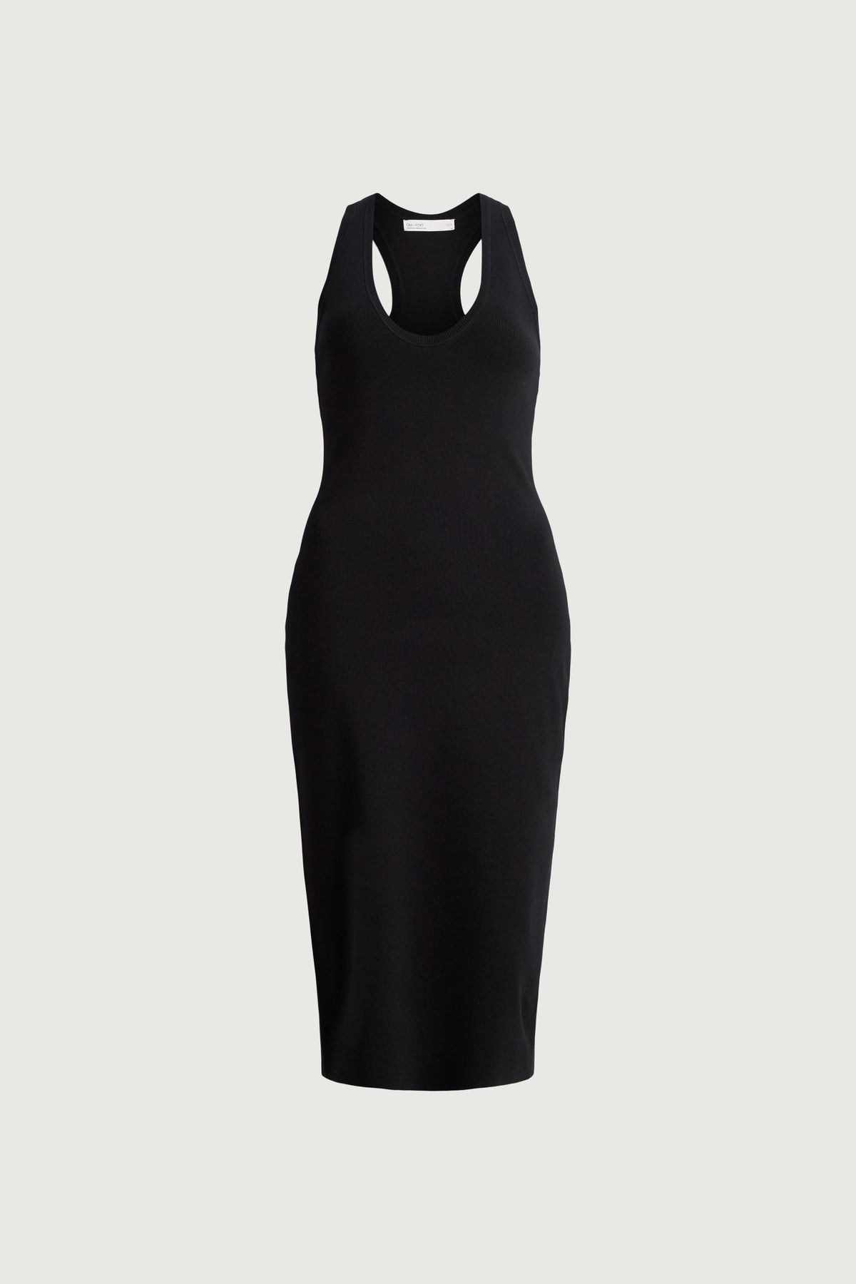 KNIT FORM RACERBACK MIDI DRESS