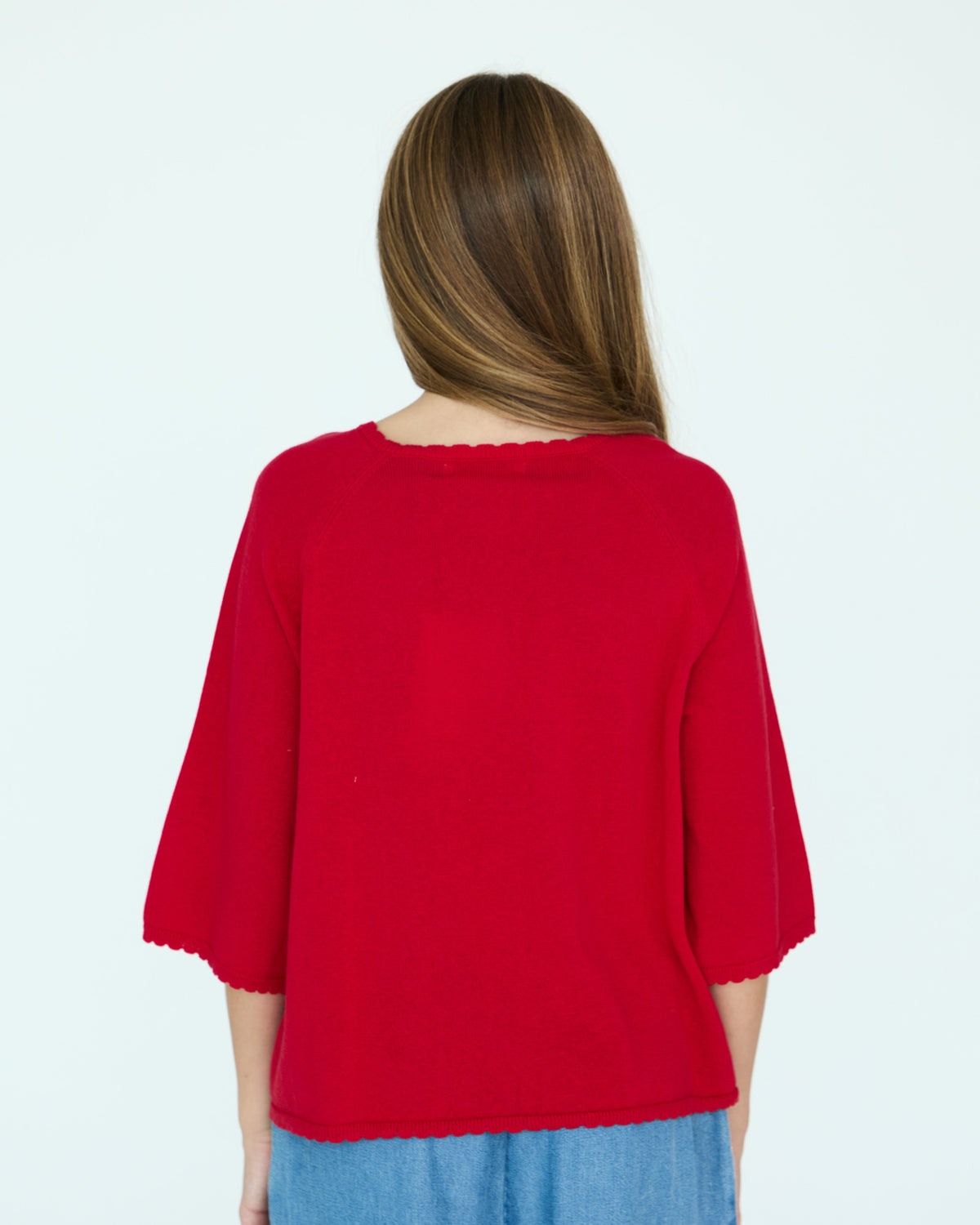 Girl La Bretagne Cardigan - Red