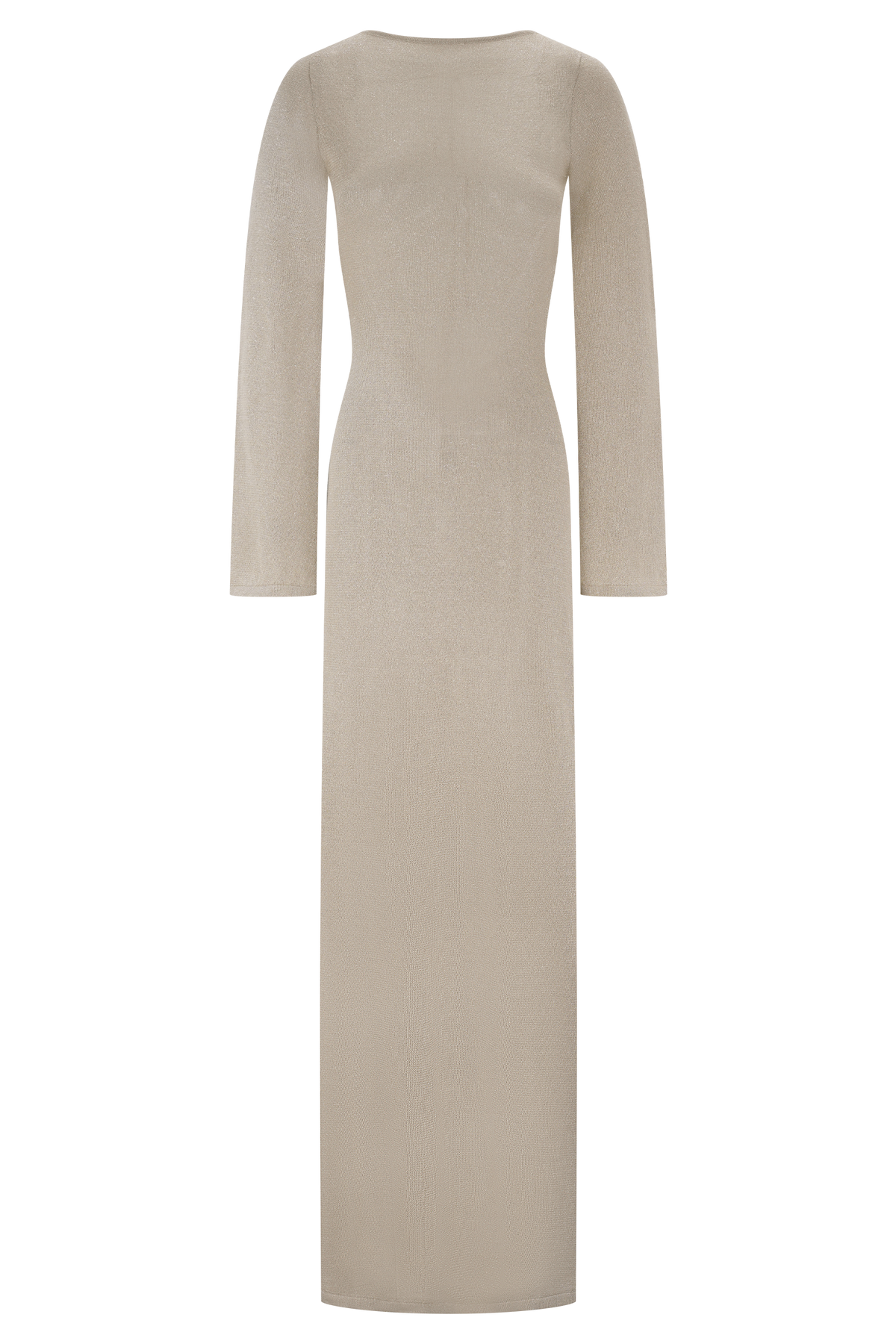 Atticus Knit Maxi Dress With Sequin - Gold