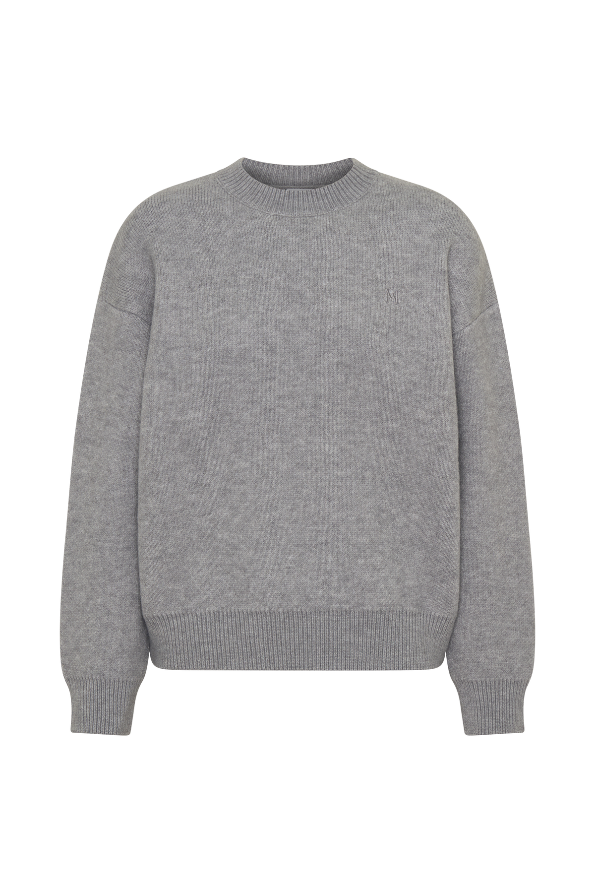 Lulu Oversized Knit Jumper - Grey Marle