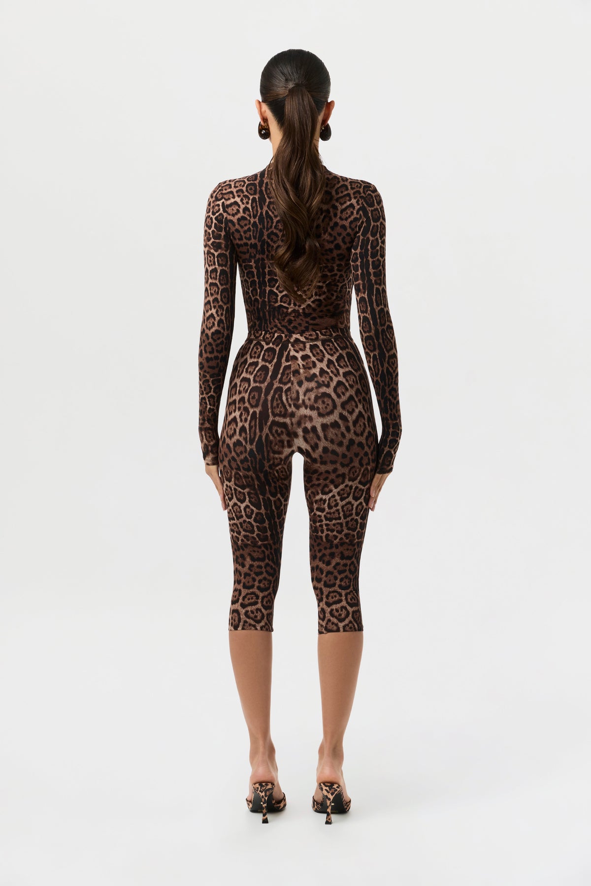 Naked Print Capri Leggings