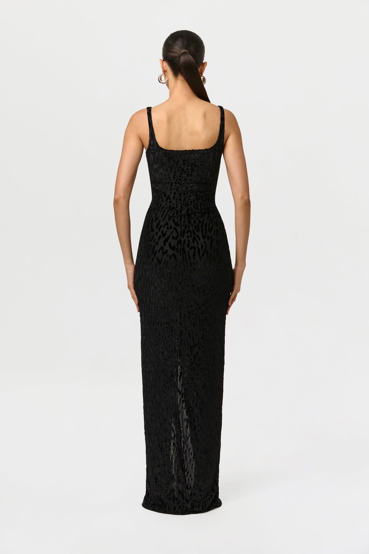 Burnout Twist Maxi Skirt