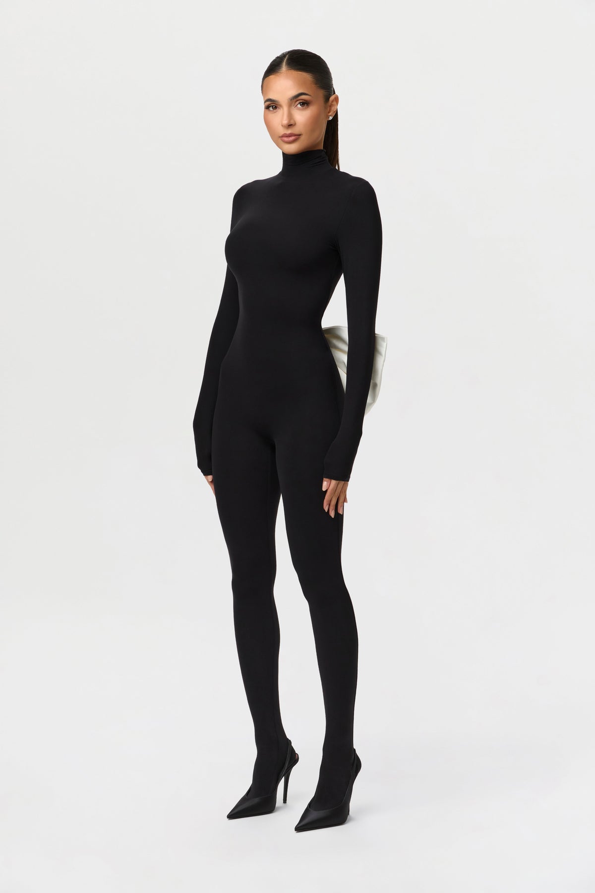 Naked Print Closed Toe Jumpsuit Petite