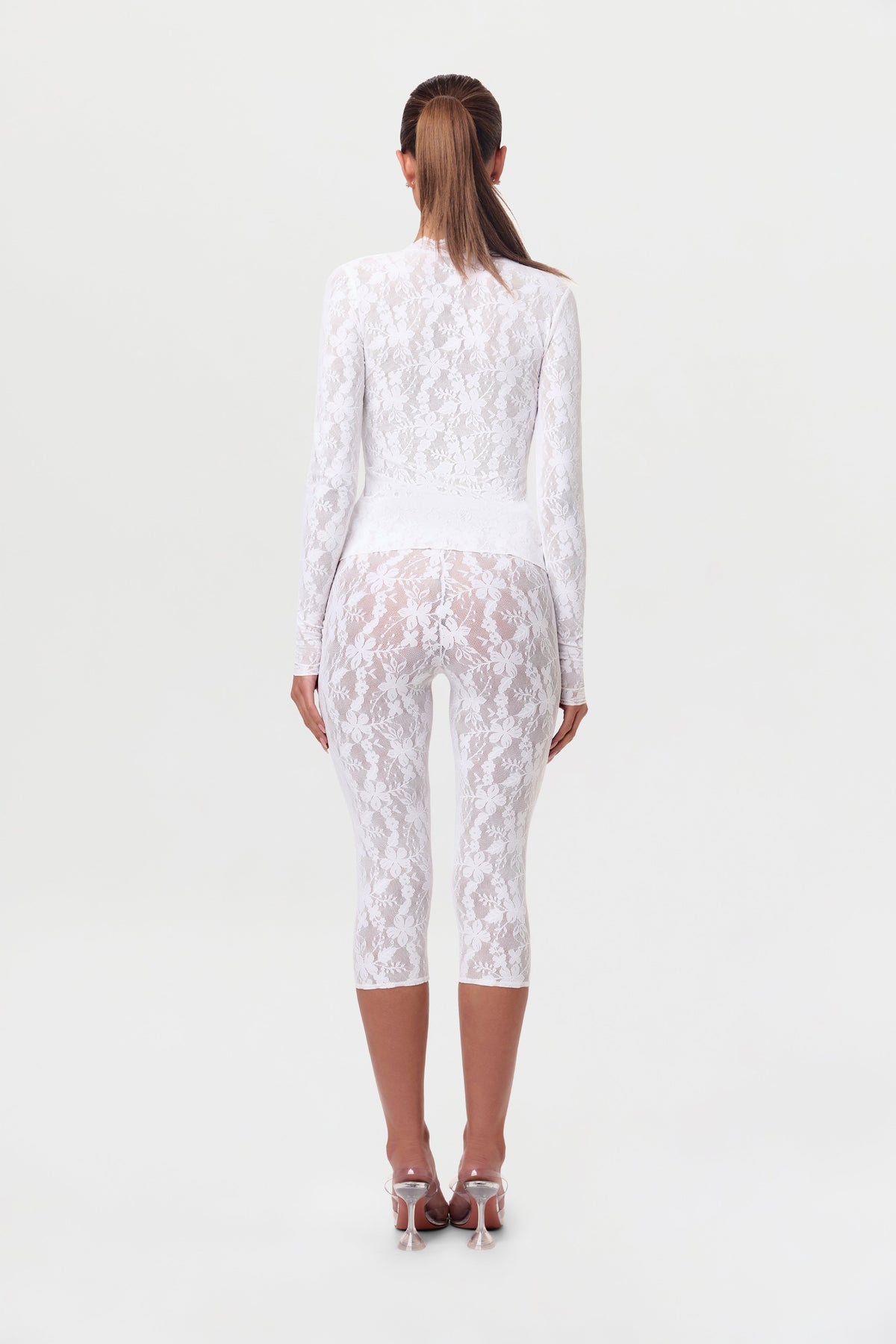 Stretch Lace Cardigan Top