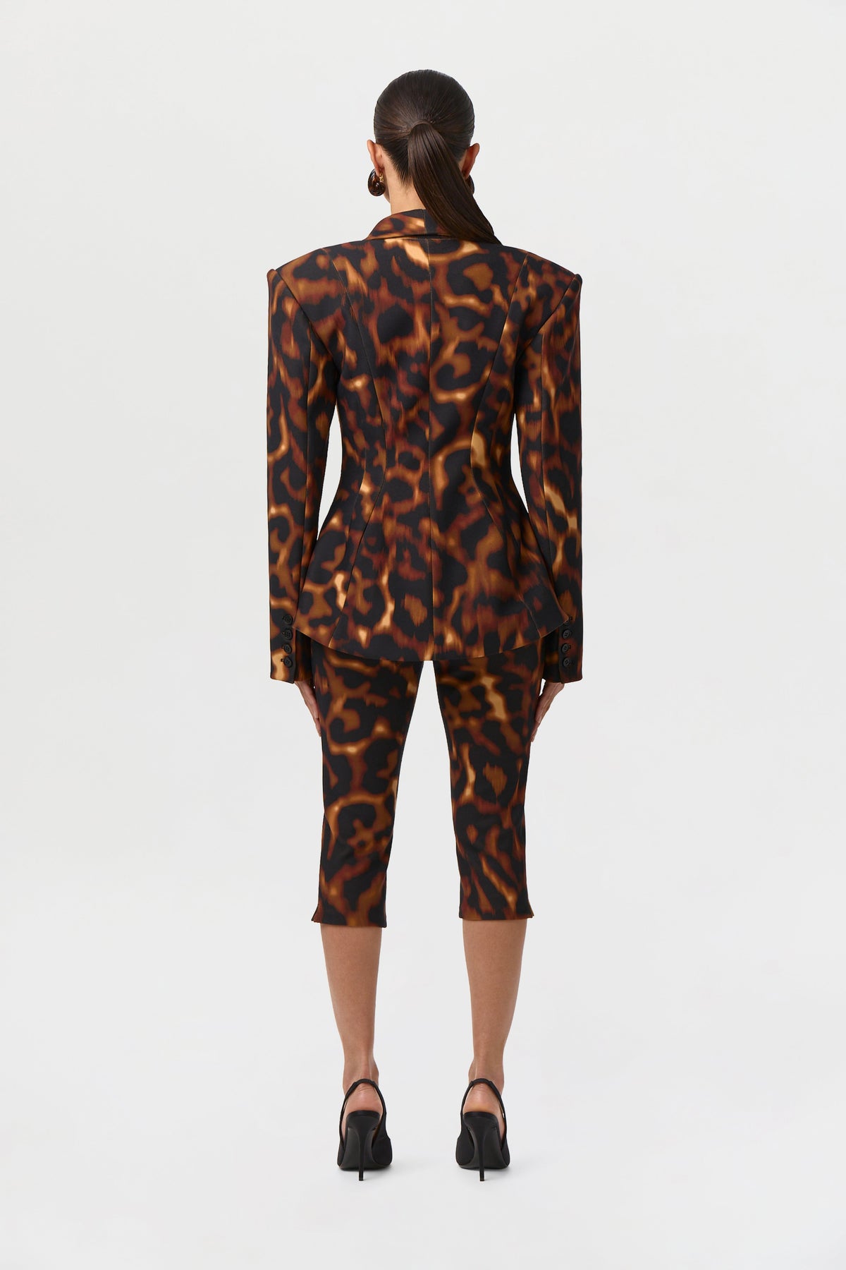 Suiting Tortoise Sculpted Blazer