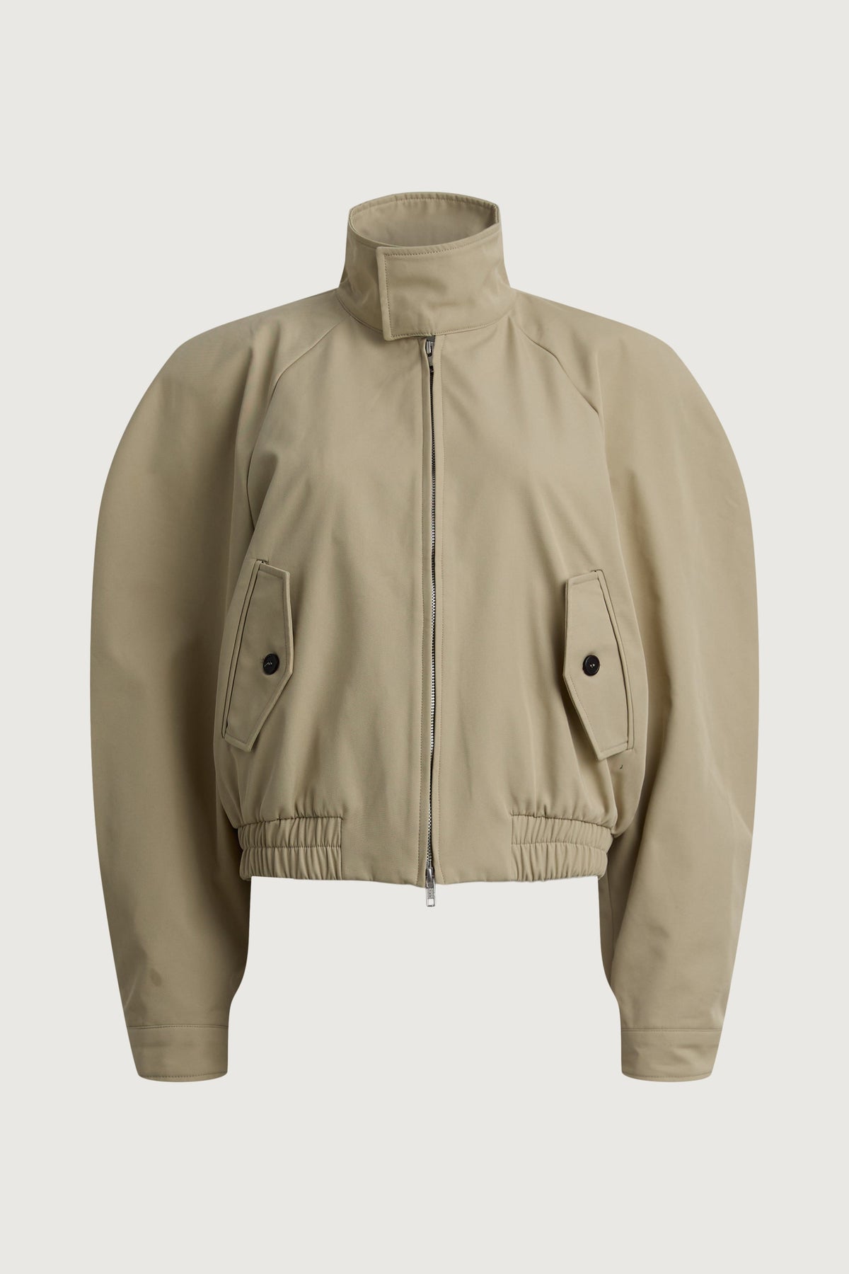 STRUCTURED FUNNEL NECK JACKET