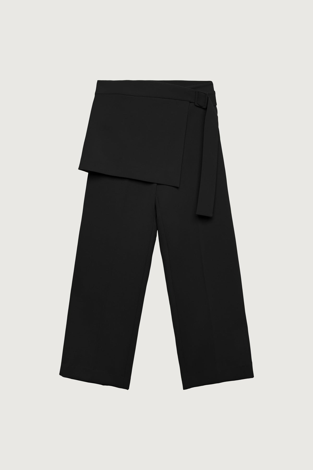 SKIRT-OVERLAY SUITING TROUSER