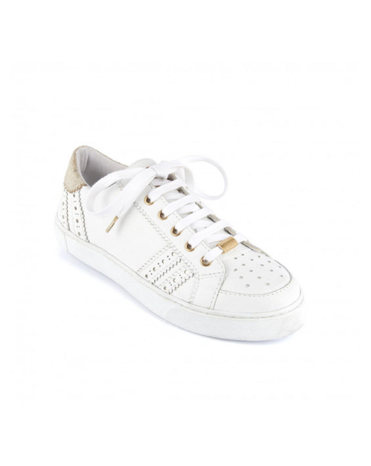 Suzie Lace-Up Sneakers - White