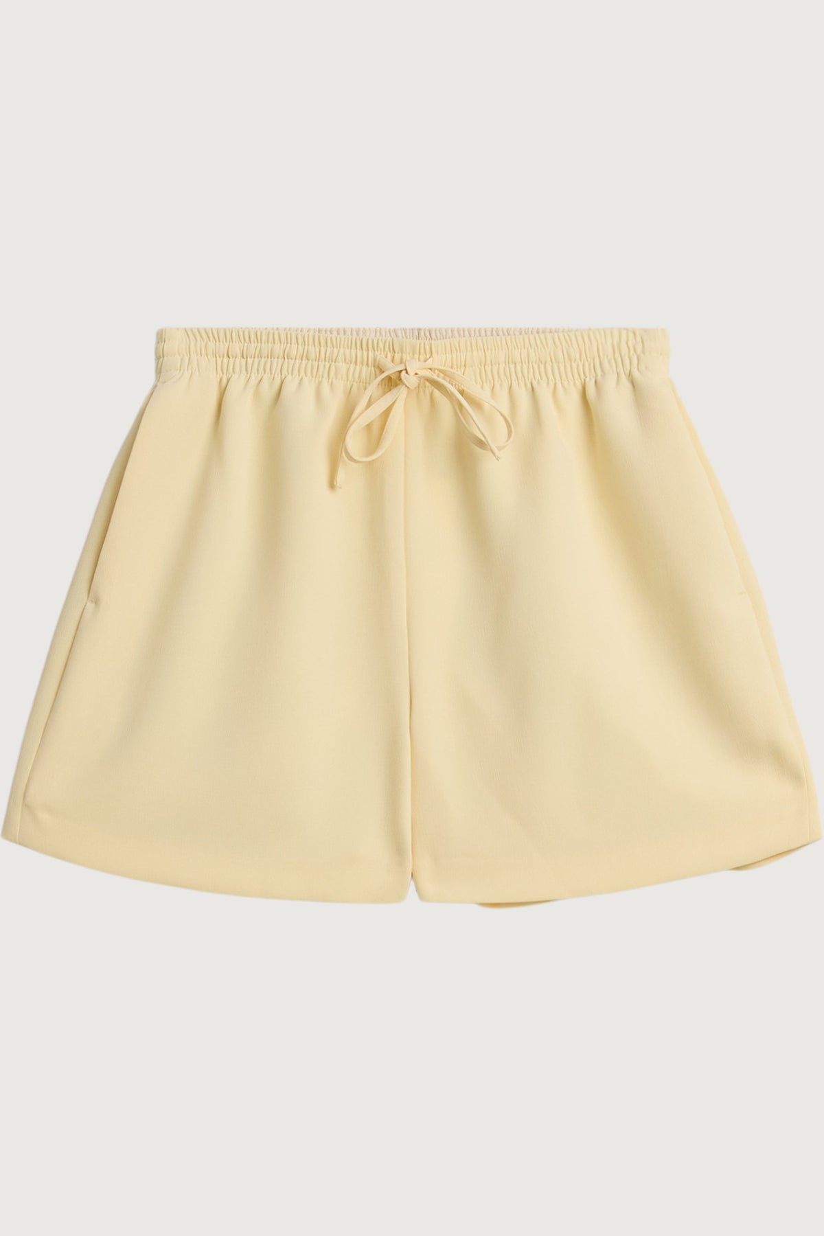 CREPE DRAWSTRING WAIST SHORT