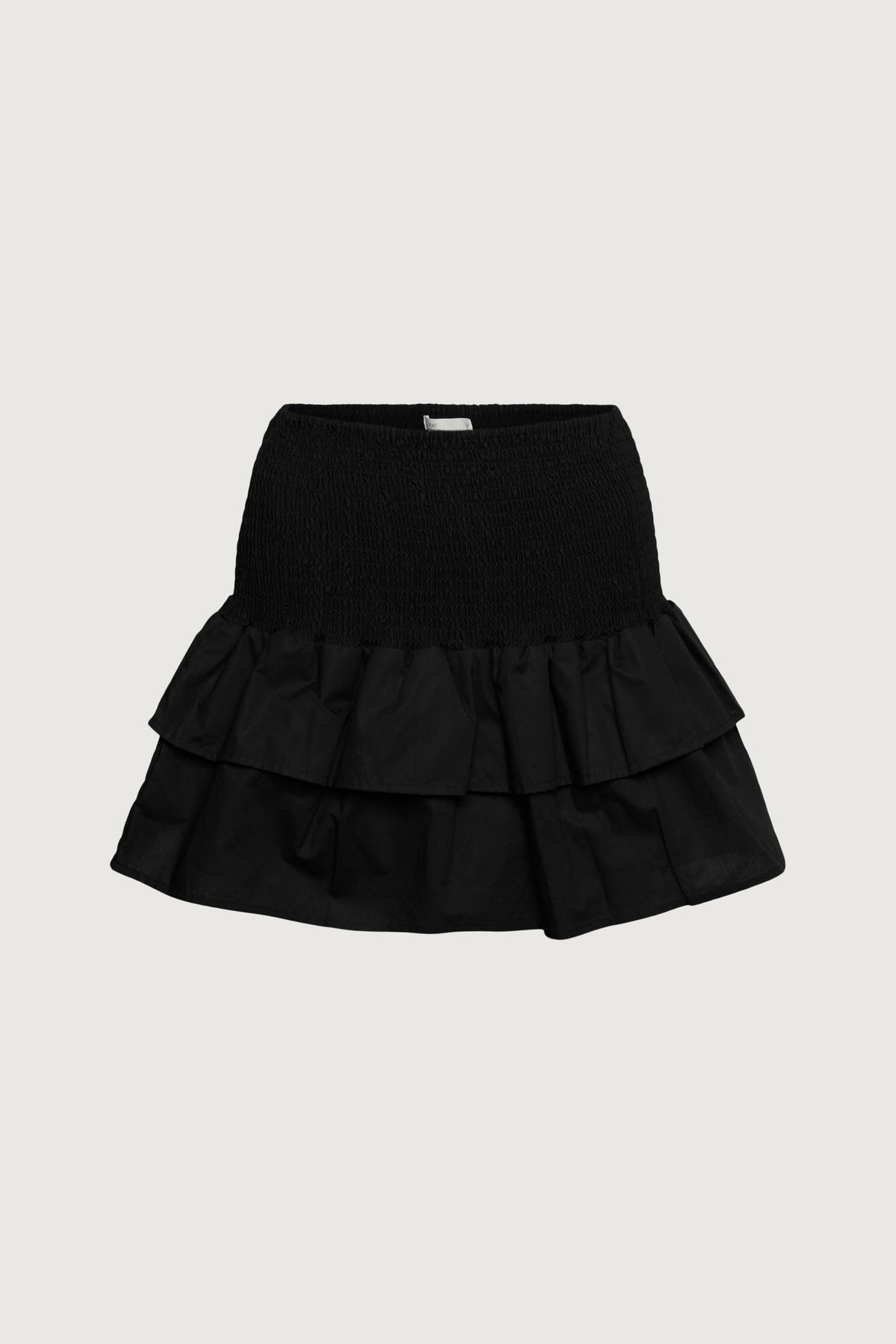 SMOCKED TIERED MINI SKORT