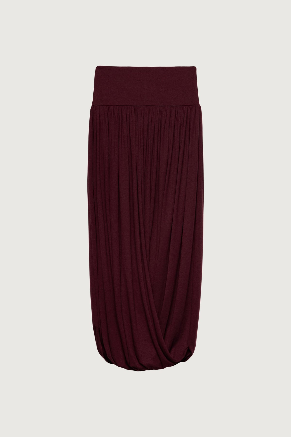 DRAPED MIDI SKIRT