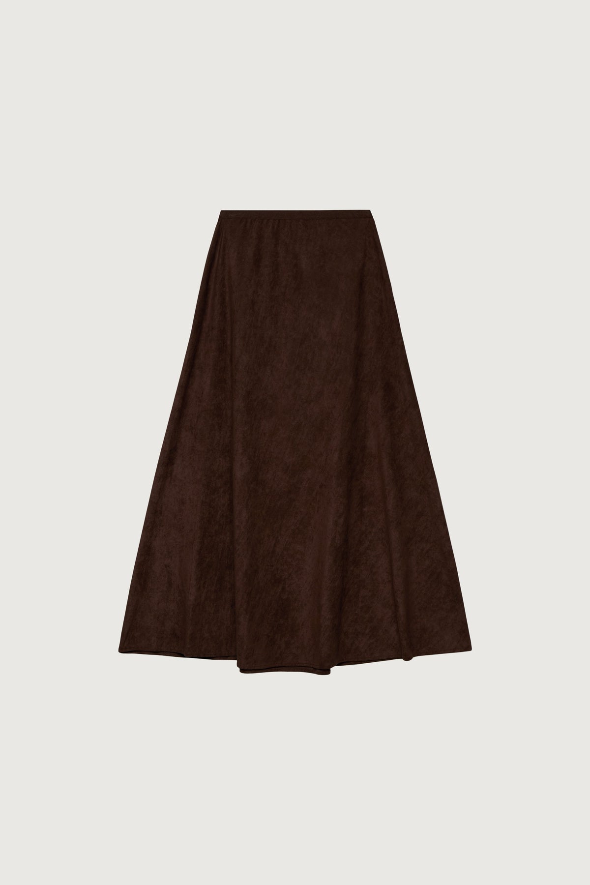 SUEDE EFFECT MIDI SKIRT