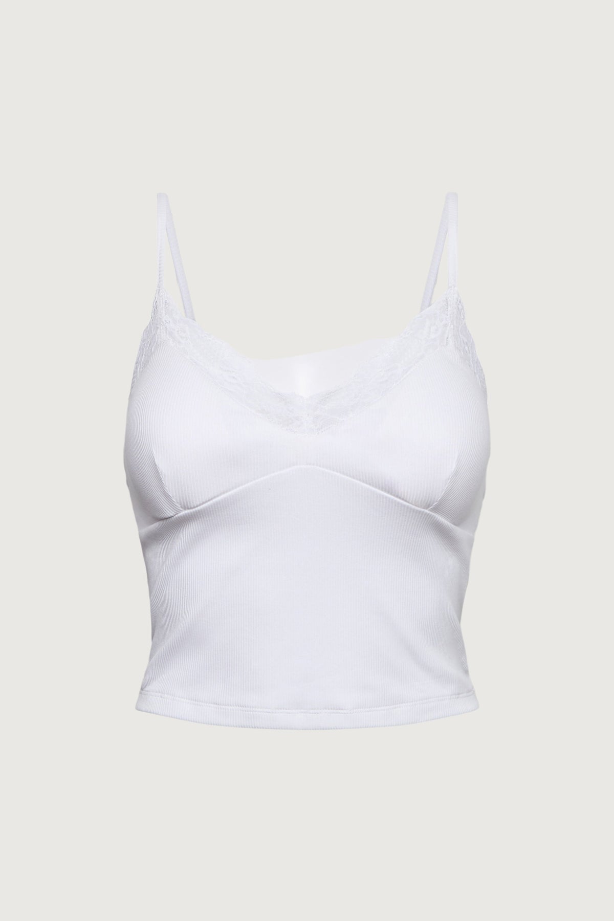 PADDED LACE TRIM CAMISOLE TANK TOP