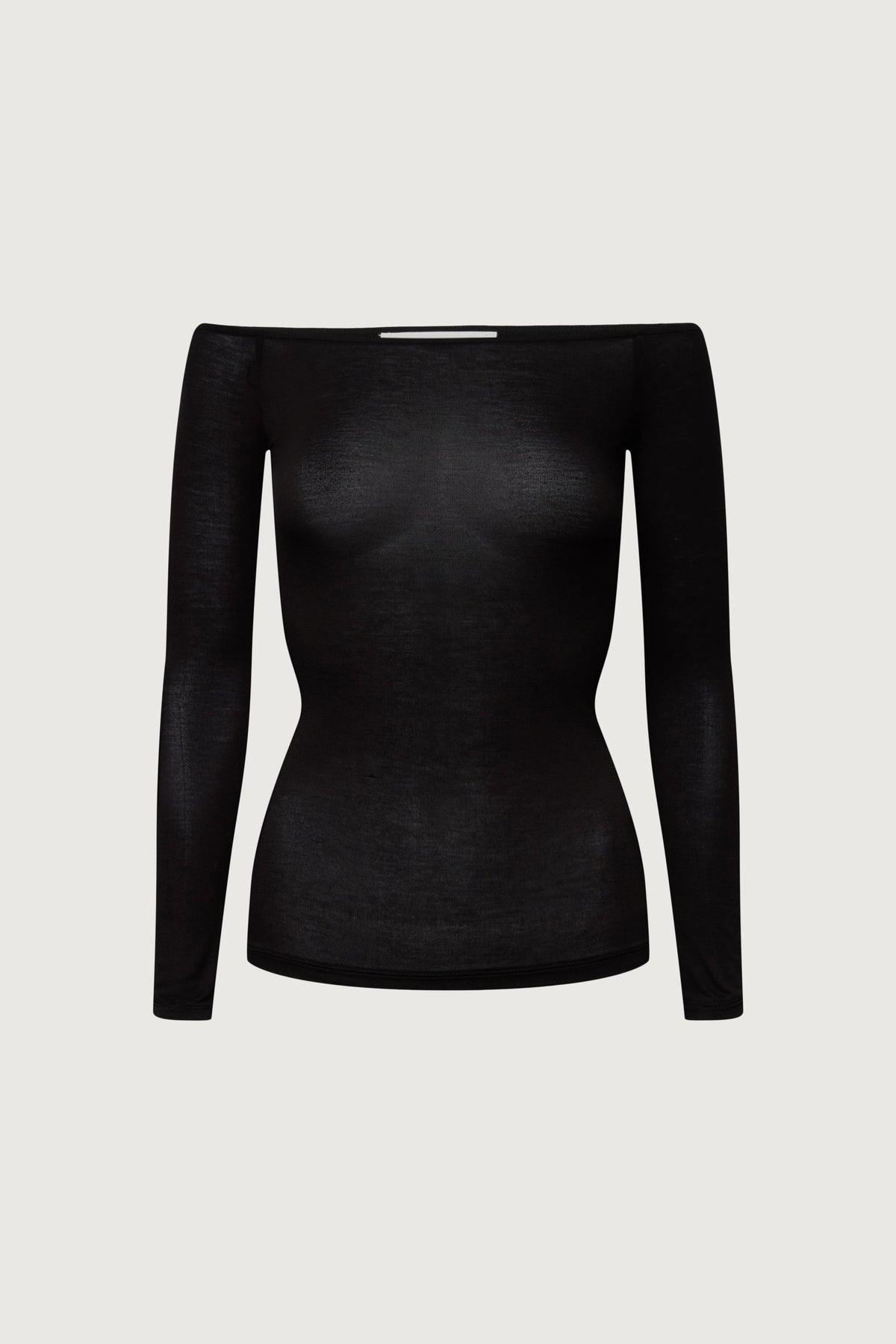 SHEER LIGHTWEIGHT OFF THE SHOULDER TOP