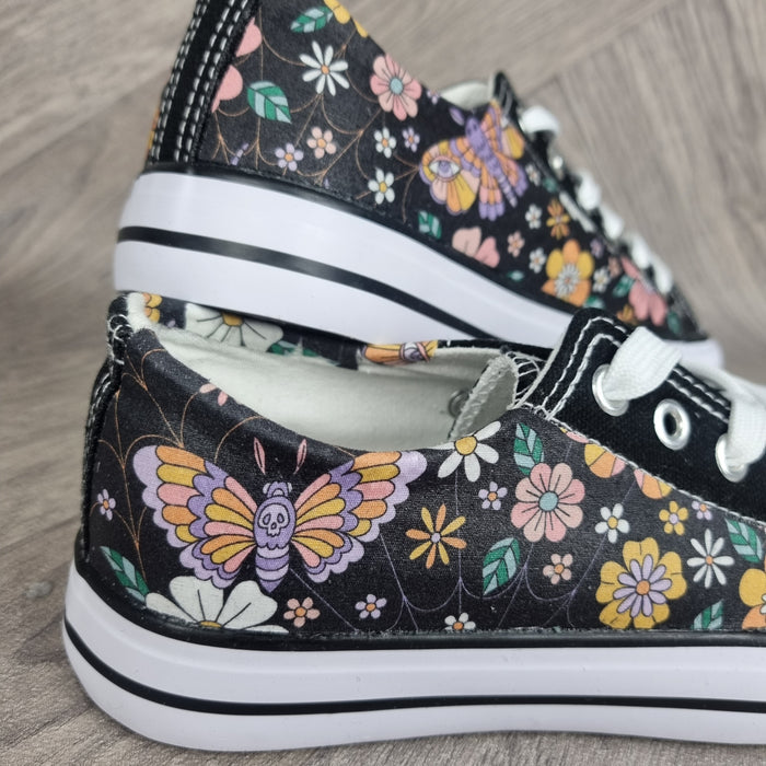Autumn Floral Moth women sneakers