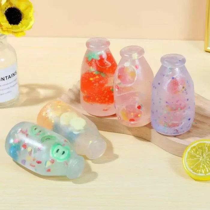 Drift Bottle Squishy Stress Relief Toy Box Set β Soft Taffy-Like Texture