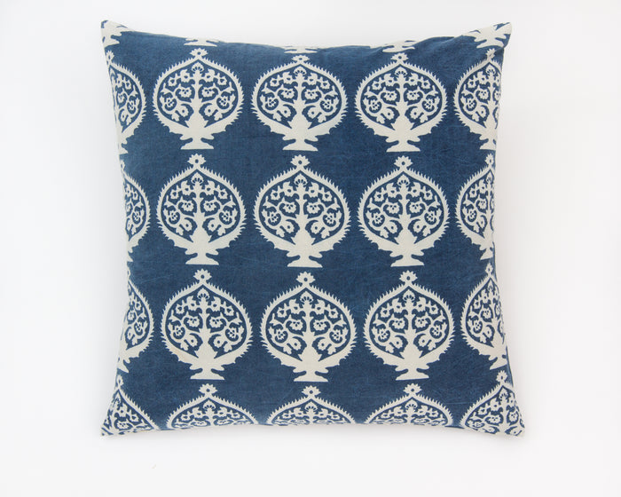 Indigo Bukhara Decorative Pillow
