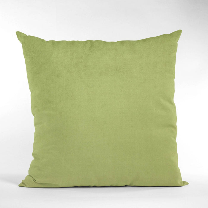 Plutus Lime Solid Shiny Velvet Luxury Throw Pillow - Plutus Brands