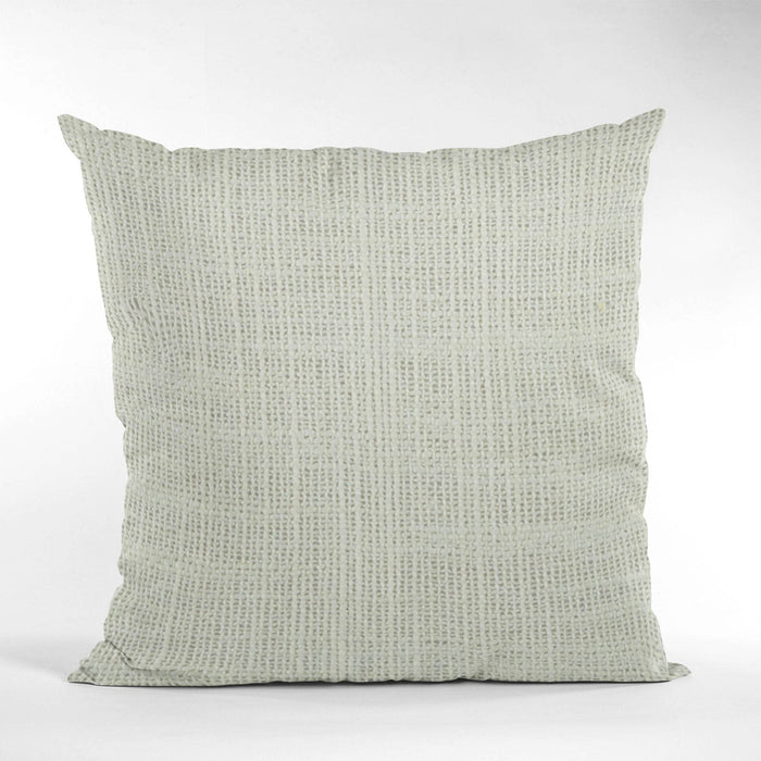 Plutus White Wall Textured Solid, With Open Weave. Luxury Throw Pillow - Plutus Brands
