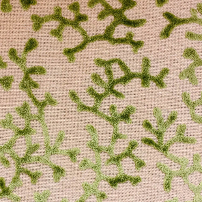 Sage Reef Apple Green Floral Luxury Throw Pillow - Plutus Brands
