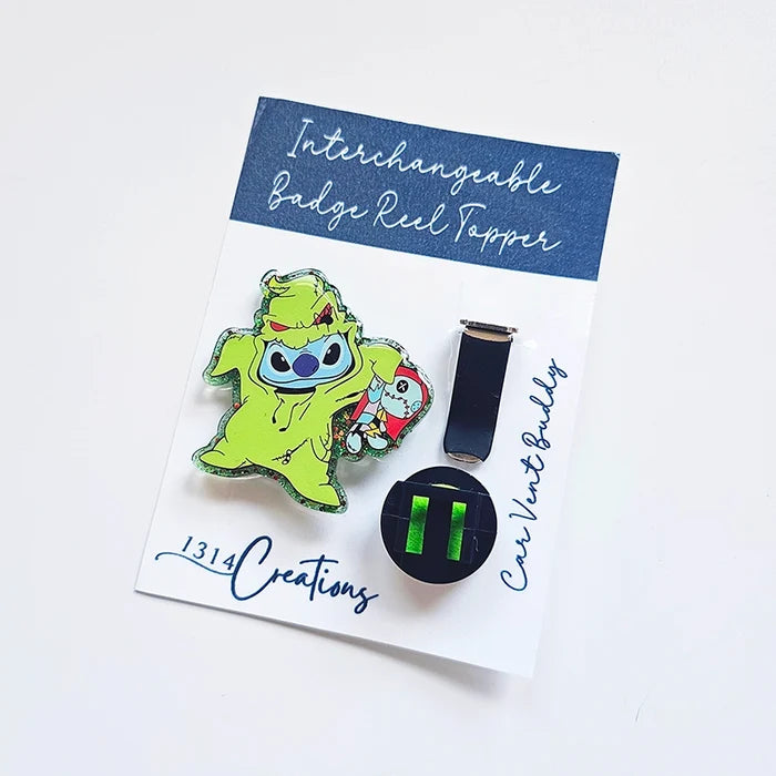 Stitchin’ Up Some Holiday Mischief | Interchangeable Badge Reel & Topper Set