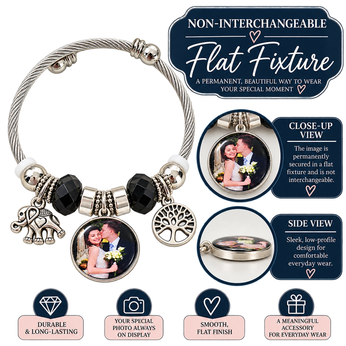 The Moments That Matter | Personalized Photo Charm Bracelet