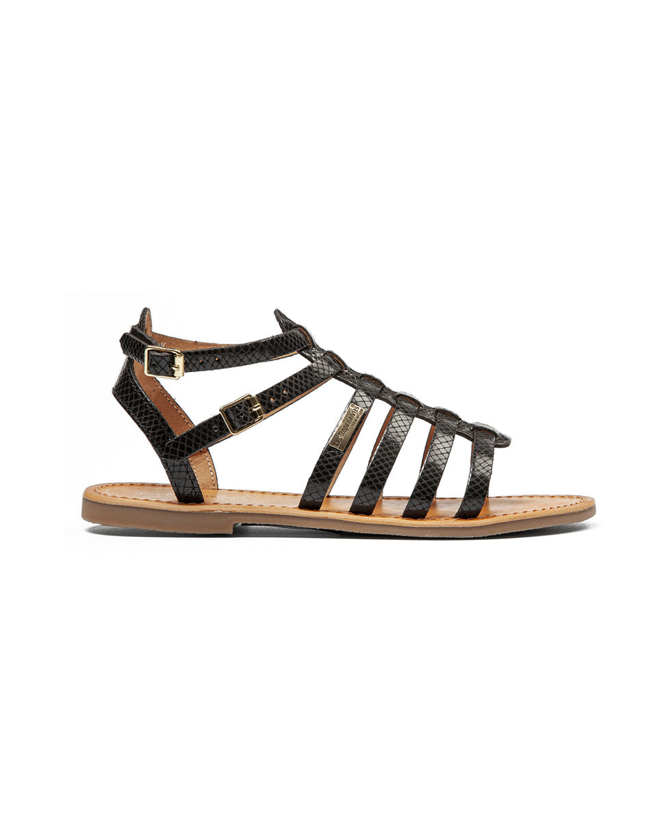 Hikaela Sandals - Black Serpent