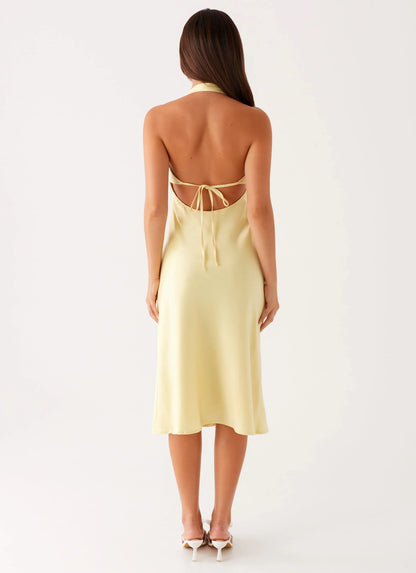 Davies Midi Dress Yellow