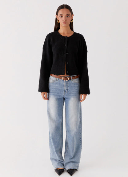 Daphne Knit Cardigan Black