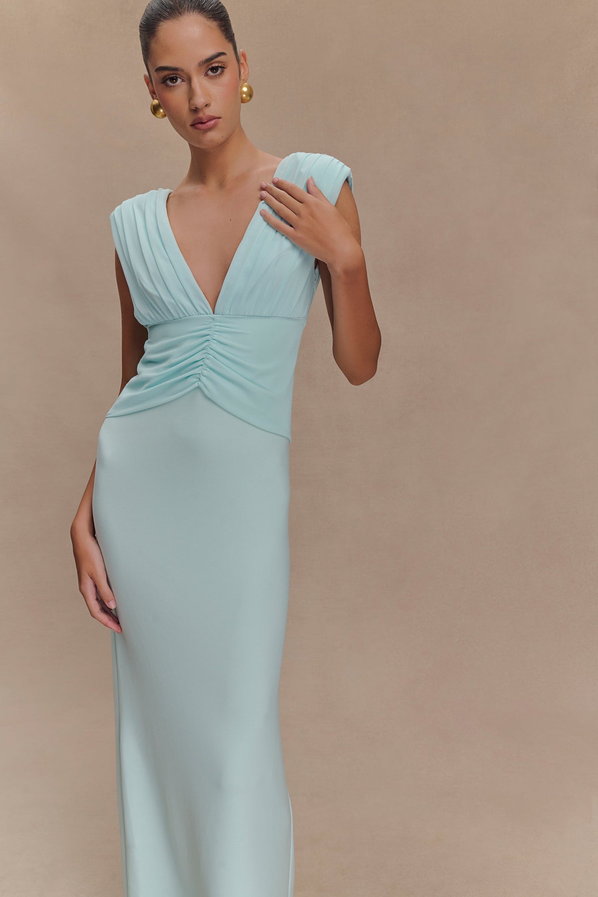 Monique Maxi Dress - Ice Blue