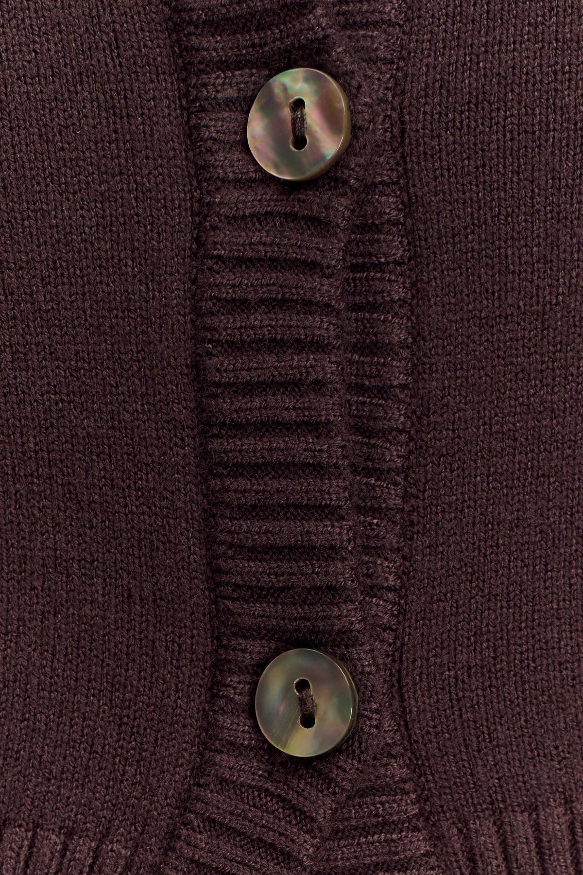 Reese Fitted Knit Cardigan - Dark Chocolate