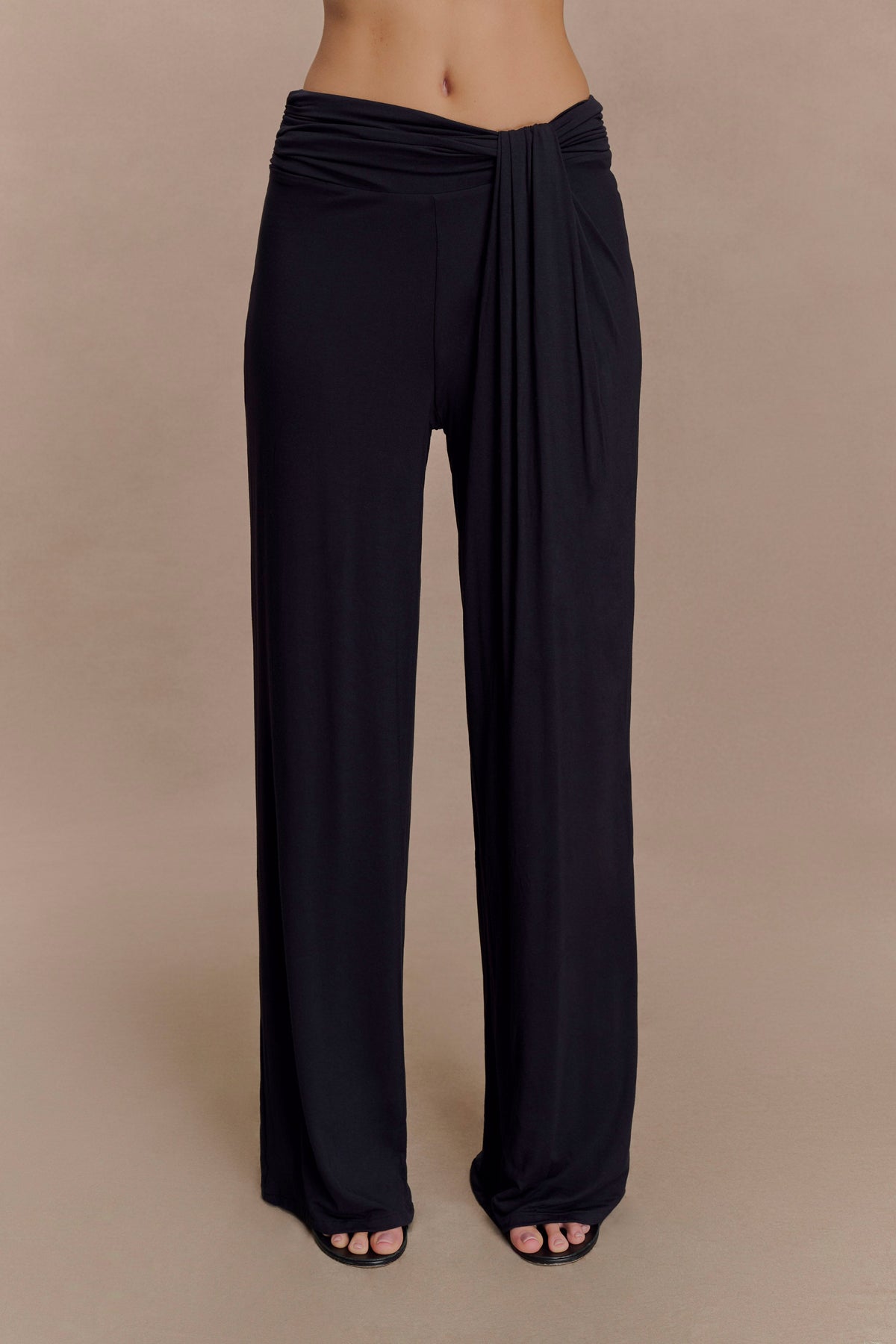 Ramona Modal Straight Leg Pant - Black