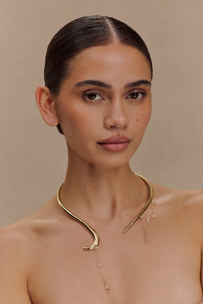 Azura Teardrop Necklace - Gold