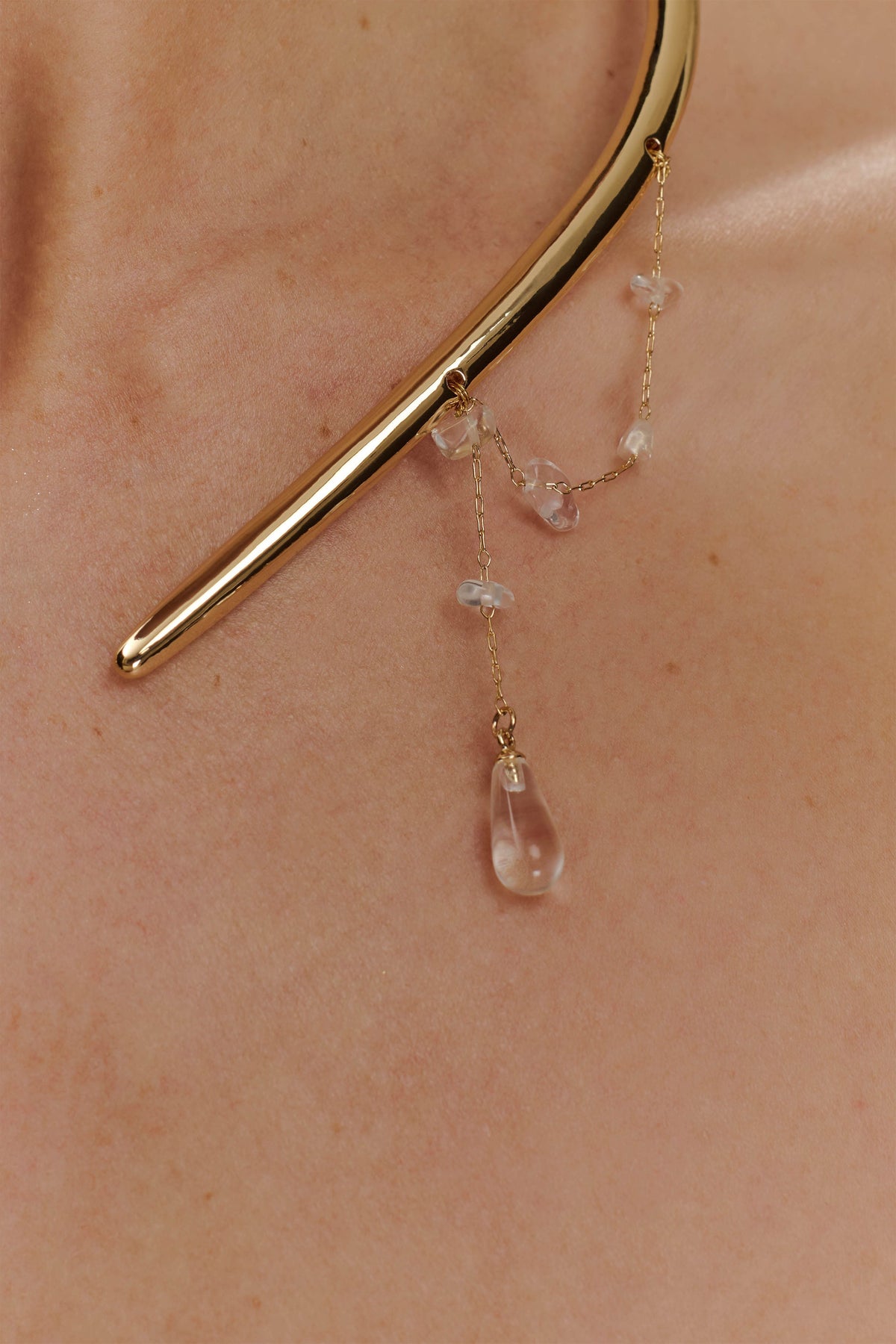 Azura Teardrop Necklace - Gold