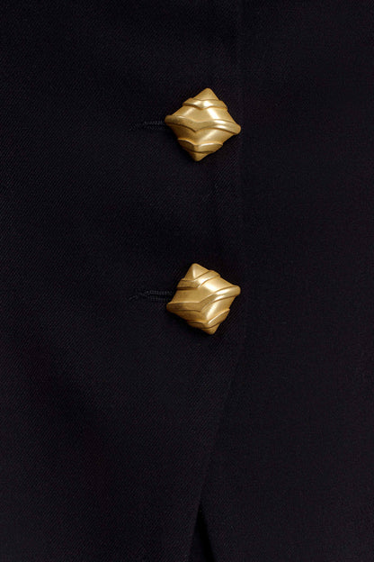 Christel Suiting Fitted Blazer - Black