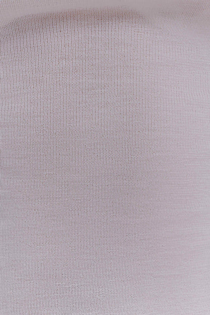 Paedyn Merino Wool Ribbed Long Sleeve Top - Ivory