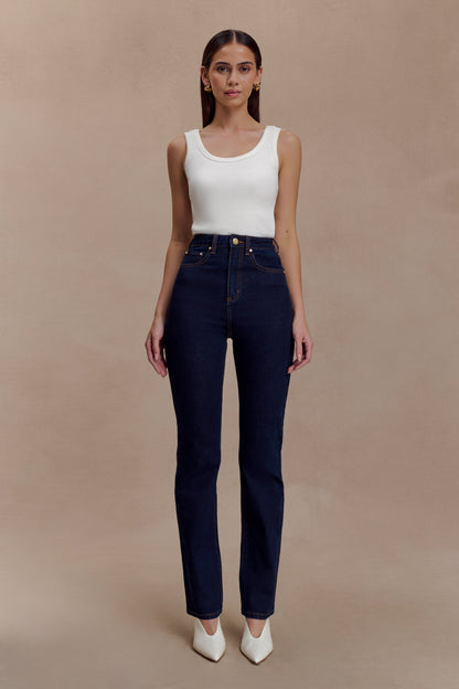 Janessa Skinny Denim Jeans- Indigo Blue