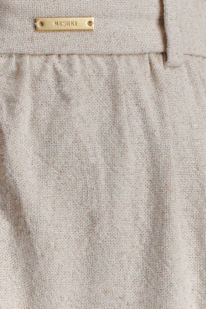 Gabby Straight Leg Linen Pants - Natural