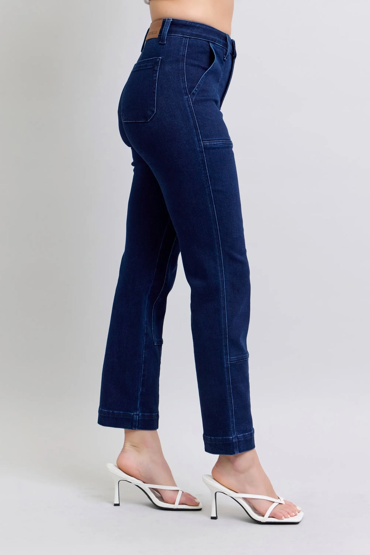 Hazel Blues® | Judy Blue Hw Work Wear Knee Patch Straight Jeans