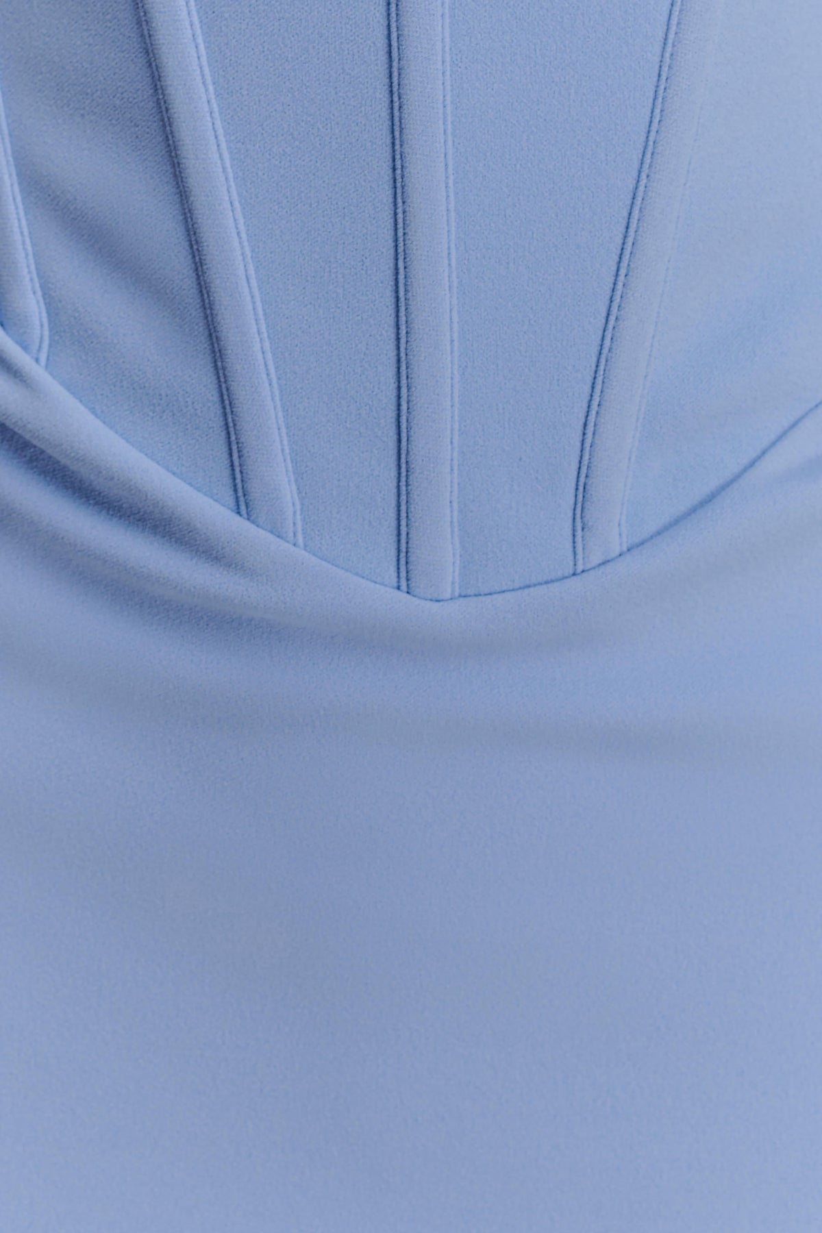 Luella Crepe Corset Maxi Dress - Cornflower Blue