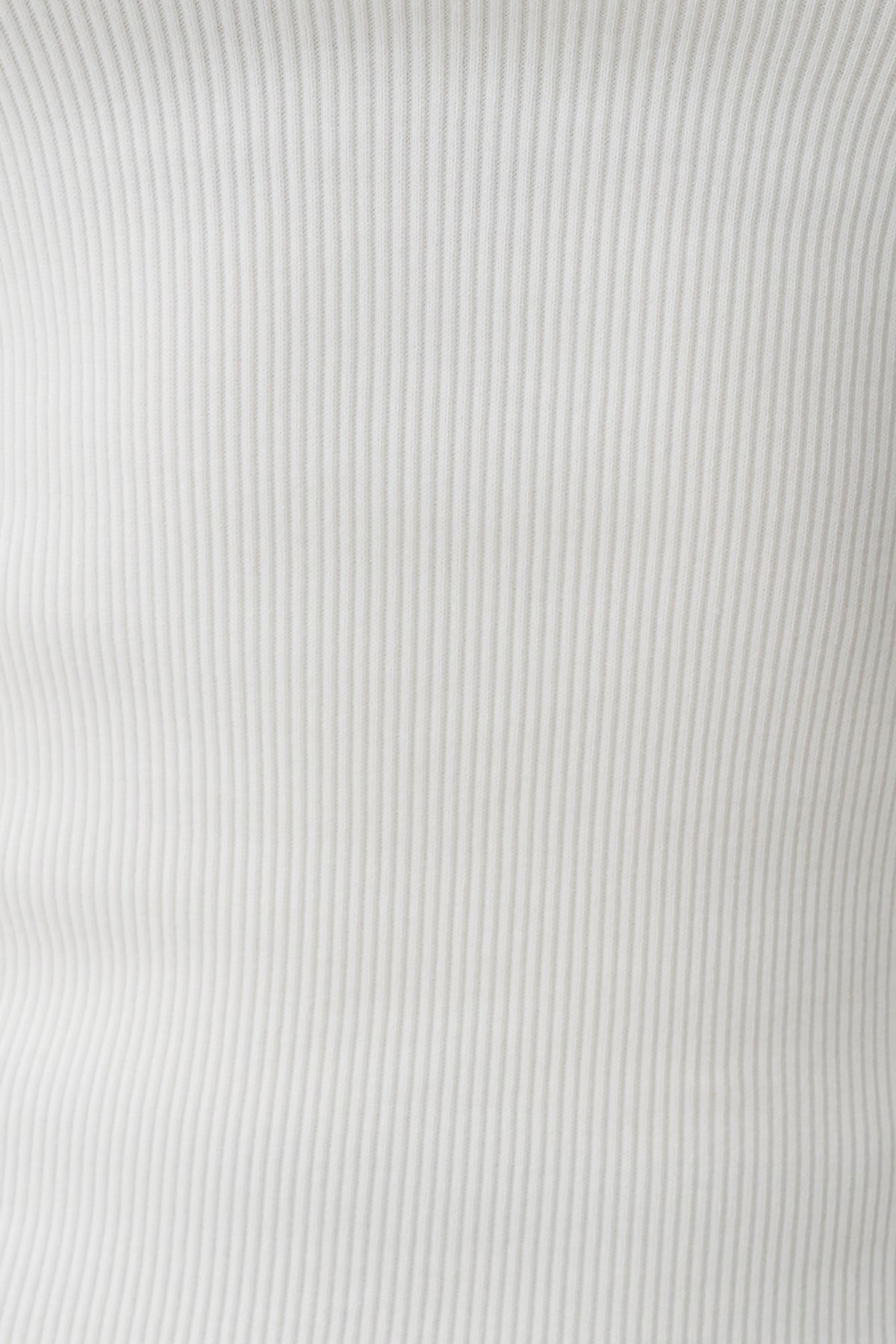 Aisling Ribbed Square Neck Sleeveless Top - Ivory