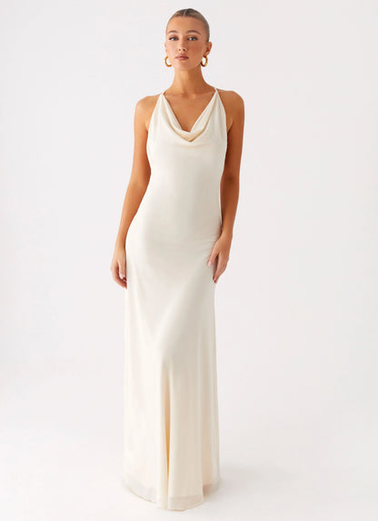 Dahliana Maxi Dress Off White