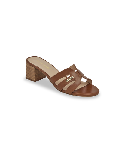 Livia Heeled Mules - Tan