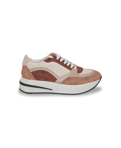 Sofy Lace-Up Sneakers - Rose Multi