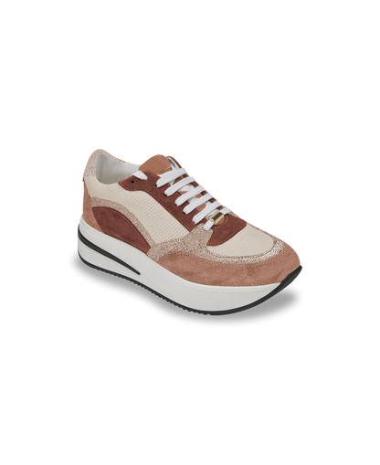 Sofy Lace-Up Sneakers - Rose Multi