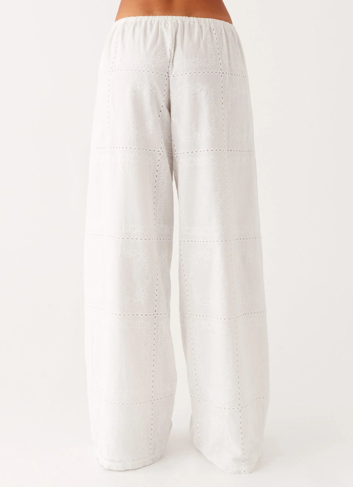 Bille Low Rise Pants White